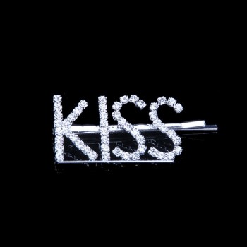 Princess Hair Accessories Hair Pins Crystal Rhinestone Letter Barrettes Hairwear for Women Kid Girls Gift