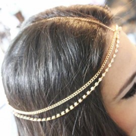 Classic Multilayer chain crystal tassels drop female with accessory head helmet forehead hair chain jewelry