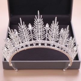 Handmade Silver Gold Bridal Hair Jewelry Luxury Pearls Rhinestone Tiaras And Crowns Crystal Pageants Wedding Hair Accessories