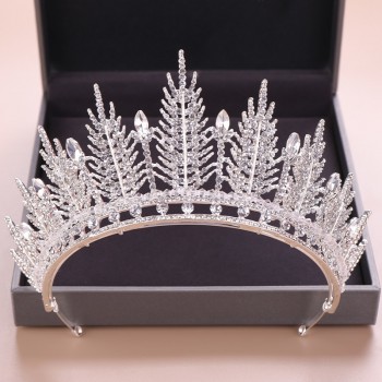 Handmade Silver Gold Bridal Hair Jewelry Luxury Pearls Rhinestone Tiaras And Crowns Crystal Pageants Wedding Hair Accessories