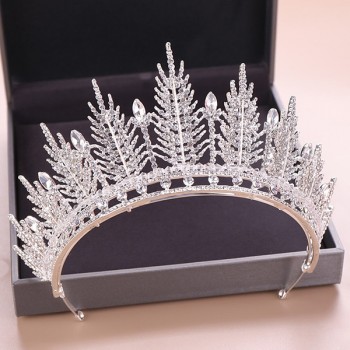Handmade Silver Gold Bridal Hair Jewelry Luxury Pearls Rhinestone Tiaras And Crowns Crystal Pageants Wedding Hair Accessories