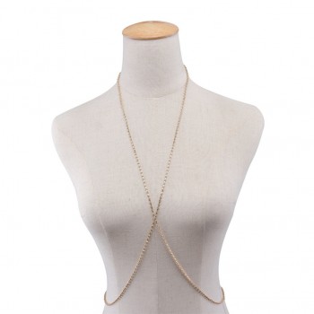 Best Price Women Body Chain Jewelry Bikini Waist Gold Belly Beach Harness Slave Necklace  152510