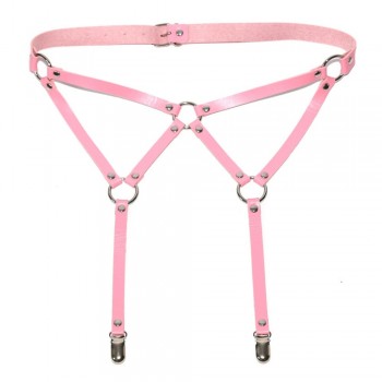 harajuku Women Punk Gothic Handmade Leather Harness Leg Garter Belt Waist Body Suspender harness leg garters
