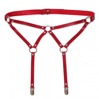 harajuku Women Punk Gothic Handmade Leather Harness Leg Garter Belt Waist Body Suspender harness leg garters