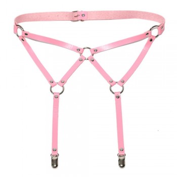 harajuku Women Punk Gothic Handmade Leather Harness Leg Garter Belt Waist Body Suspender harness leg garters