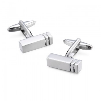 Novelty Hot selling cufflinks High quality Smooth stainless steel laser drawing design cuff links Wedding business Jewelley