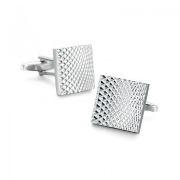 Novelty Hot selling cufflinks High quality Smooth stainless steel laser drawing design cuff links Wedding business Jewelley