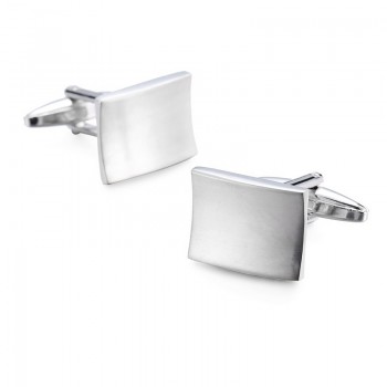 Novelty Hot selling cufflinks High quality Smooth stainless steel laser drawing design cuff links Wedding business Jewelley