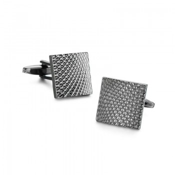 Novelty Hot selling cufflinks High quality Smooth stainless steel laser drawing design cuff links Wedding business Jewelley