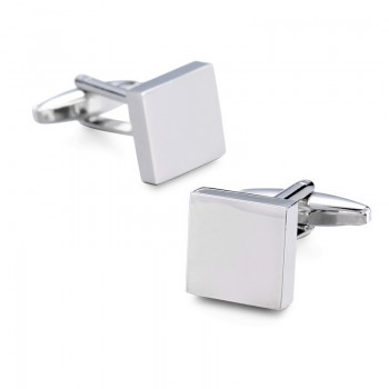 Novelty Hot selling cufflinks High quality Smooth stainless steel laser drawing design cuff links Wedding business Jewelley