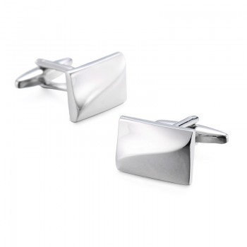 Novelty Hot selling cufflinks High quality Smooth stainless steel laser drawing design cuff links Wedding business Jewelley