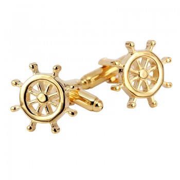 Luxury shirt cufflink Silver  boat anchoramp;rudder Pattern Golden Silver 4 style mix Vintage Wedding Mens Cufflinks For Shirt