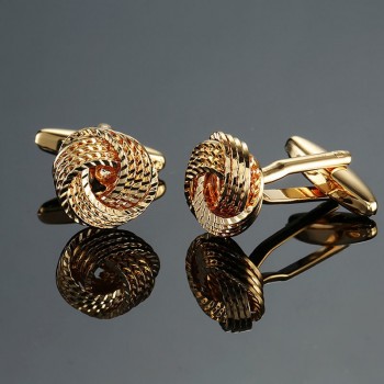 DY The new high quality brass goldsilverblackand twist Cufflinks mens fashion wedding French shirt Cufflinks free shipping