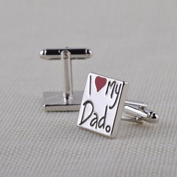 2018 New fashion cufflink for men I Love My Wife Design good husband cuff link men shirt charm zinc alloy cufflinks wholesale