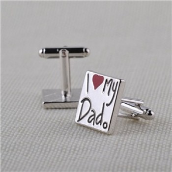 2018 New fashion cufflink for men I Love My Wife Design good husband cuff link men shirt charm zinc alloy cufflinks wholesale