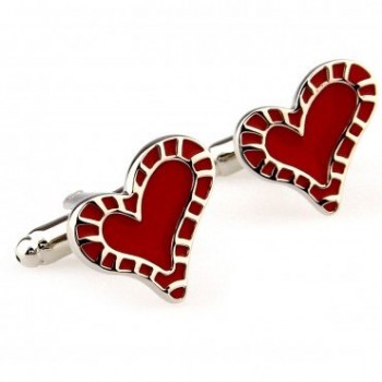 Silver Red Heart I Love You My Wife Fashion Wedding Cufflink Cuff Link 1 Pair Big Promotion Best Man Groom Groomsman Bride