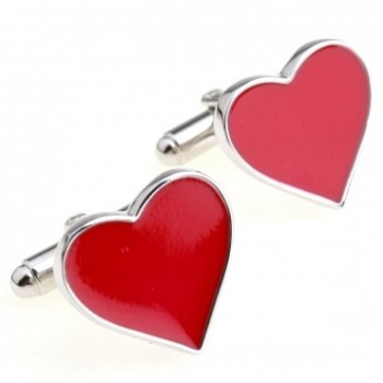 Silver Red Heart I Love You My Wife Fashion Wedding Cufflink Cuff Link 1 Pair Big Promotion Best Man Groom Groomsman Bride