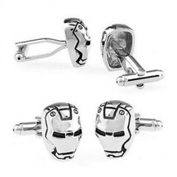 Fashion Super Hero Superhero Ironman Flash Spawn Green Lantern Captain America Spider Cufflink Cuff Link 1 Pair Free Shipping