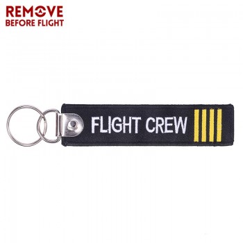 Remove Before Flight OEM Keychain Berloques Red Embroidery Highlight Key Fobs Chains Jewelry Aviation Gifts Chaveiro Masculino