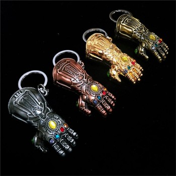 2018 new Marvel Avengers 3 Thanos Infinity glove Gauntlet Keychain Anime Key Ring For Gift Chaveiro Key chain Jewelry porte clef