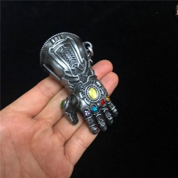 2018 new Marvel Avengers 3 Thanos Infinity glove Gauntlet Keychain Anime Key Ring For Gift Chaveiro Key chain Jewelry porte clef
