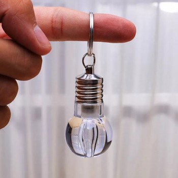 OTOKY 2018 Hot Sale New Mini Cute Key Chain Touch 7 Color Changing LED Light Lamp Bulb Keychain Toy For Gift Dropshipping Jun12