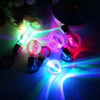 OTOKY 2018 Hot Sale New Mini Cute Key Chain Touch 7 Color Changing LED Light Lamp Bulb Keychain Toy For Gift Dropshipping Jun12