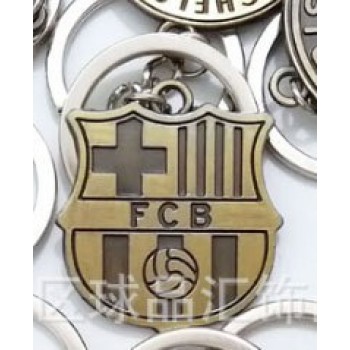 New Season CR7 C.RONALDO Messi Europe Football leagues Soccer Club Logo Bronze Keychains Mens Football Club Keychain Liverpool