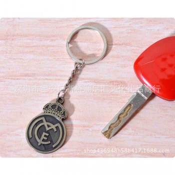 New Season CR7 C.RONALDO Messi Europe Football leagues Soccer Club Logo Bronze Keychains Mens Football Club Keychain Liverpool