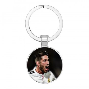 New Season CR7 C.RONALDO Messi Europe Football leagues Soccer Club Logo Bronze Keychains Mens Football Club Keychain Liverpool