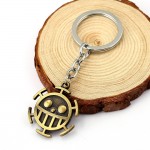 HSIC One Piece Keychain Surgeons Trafalgar Law Key Ring Mens Fashion Accessories Anime Dropshipping HC11541