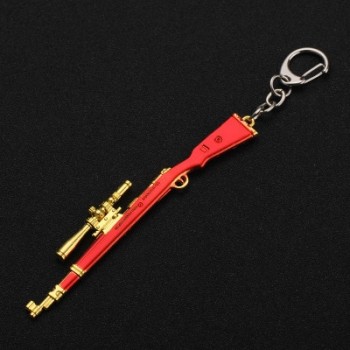 2019 Hot Game 26 Styles PUBG CS GO Weapon Keychains AK47 Gun Model 98K Sniper Rifle Key Chain Ring for Men Gifts Souvenirs 12CM