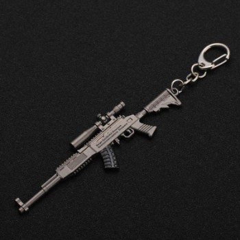 2019 Hot Game 26 Styles PUBG CS GO Weapon Keychains AK47 Gun Model 98K Sniper Rifle Key Chain Ring for Men Gifts Souvenirs 12CM