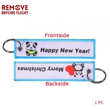 Remove Before Flight OEM Key Chains Berloques Red Embroidery Highlight Key Fobs Chains Jewelry Aviation Gifts Chaveiro Masculino