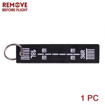 Remove Before Flight OEM Key Chains Berloques Red Embroidery Highlight Key Fobs Chains Jewelry Aviation Gifts Chaveiro Masculino