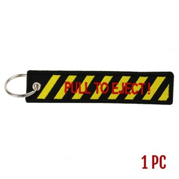 Remove Before Flight OEM Key Chains Berloques Red Embroidery Highlight Key Fobs Chains Jewelry Aviation Gifts Chaveiro Masculino