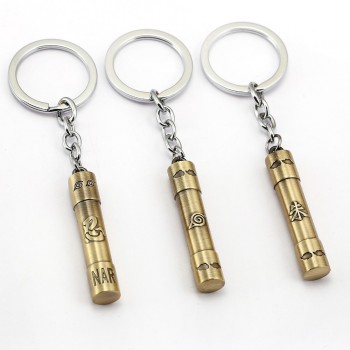 25 Style NARUTO Keychain Anime Key Chain Akatsuki hat Key Ring Holder scrolls Pendant Chaveiro Jewelry Souvenir