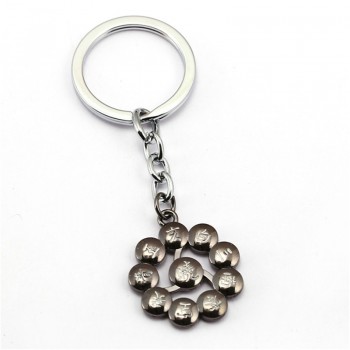 25 Style NARUTO Keychain Anime Key Chain Akatsuki hat Key Ring Holder scrolls Pendant Chaveiro Jewelry Souvenir