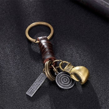 Multiple Guitar Butterfly Pendant Suspension Leather Keychain Key Chain Charms for Keys Car Keys Accessories Keychain on a Bag