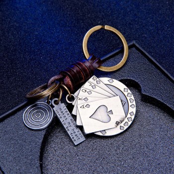 Multiple Guitar Butterfly Pendant Suspension Leather Keychain Key Chain Charms for Keys Car Keys Accessories Keychain on a Bag