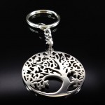 Tree of Life Keychain Stainless Steel Key Chain Women Bag Accessories Keyring For Men Gift souvenir biblo llaveros mujer K612121