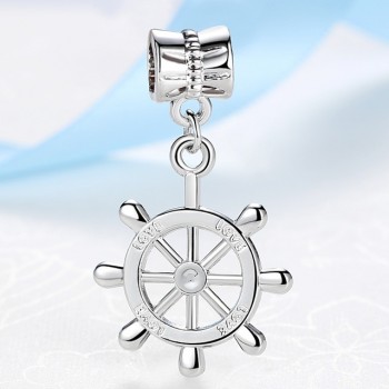 2018 Silver Beads Travel Eiffel Tower Big Ben Suitcase Pendant Charm Fit Pandora Women Diy Bracelets Bangles Necklace Jewelry