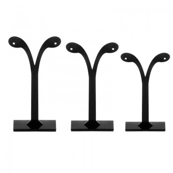 3pcs/set Earrings Display Shelf Stand Holder Jewelry Organizer Rack Leaf Pattern Stud Earrings Holder Display Stand Jewelry Rack