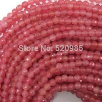 98pcs/lot Free Shipping Natural Stone 4MM Faceted Colorful Chalcedony Loose Beads Pick Colors For Jewelry Making No.FJB01