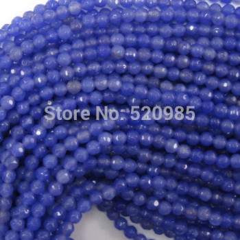 98pcs/lot Free Shipping Natural Stone 4MM Faceted Colorful Chalcedony Loose Beads Pick Colors For Jewelry Making No.FJB01