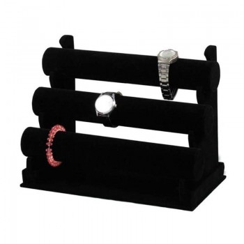 3-Tier Jewelry Bracelet Watch Bangle Display Holder Stand Showcase T-bar Stand Rack Bracele Holder 300*175*250mm
