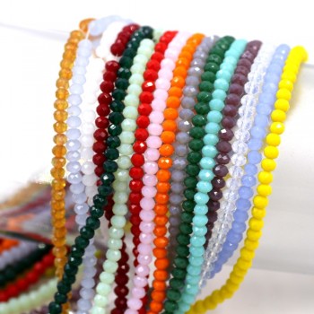 Crystal Rondelle Beads 3mm 148PCS/LOT Loose Czech Crystal Beads Wholesale Mixed Colors Faceted Porcelain Tamaryo Beads