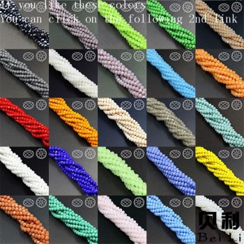 Crystal Rondelle Beads 3mm 148PCS/LOT Loose Czech Crystal Beads Wholesale Mixed Colors Faceted Porcelain Tamaryo Beads