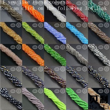 Crystal Rondelle Beads 3mm 148PCS/LOT Loose Czech Crystal Beads Wholesale Mixed Colors Faceted Porcelain Tamaryo Beads