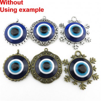 19969 (50/30/25/20/5 pcs/lot) 6/8/10/12/14/25mm Loose Blue Turkish Evil Eye Acrylic Flatback Beads Findings